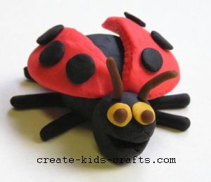 playdough ladybug